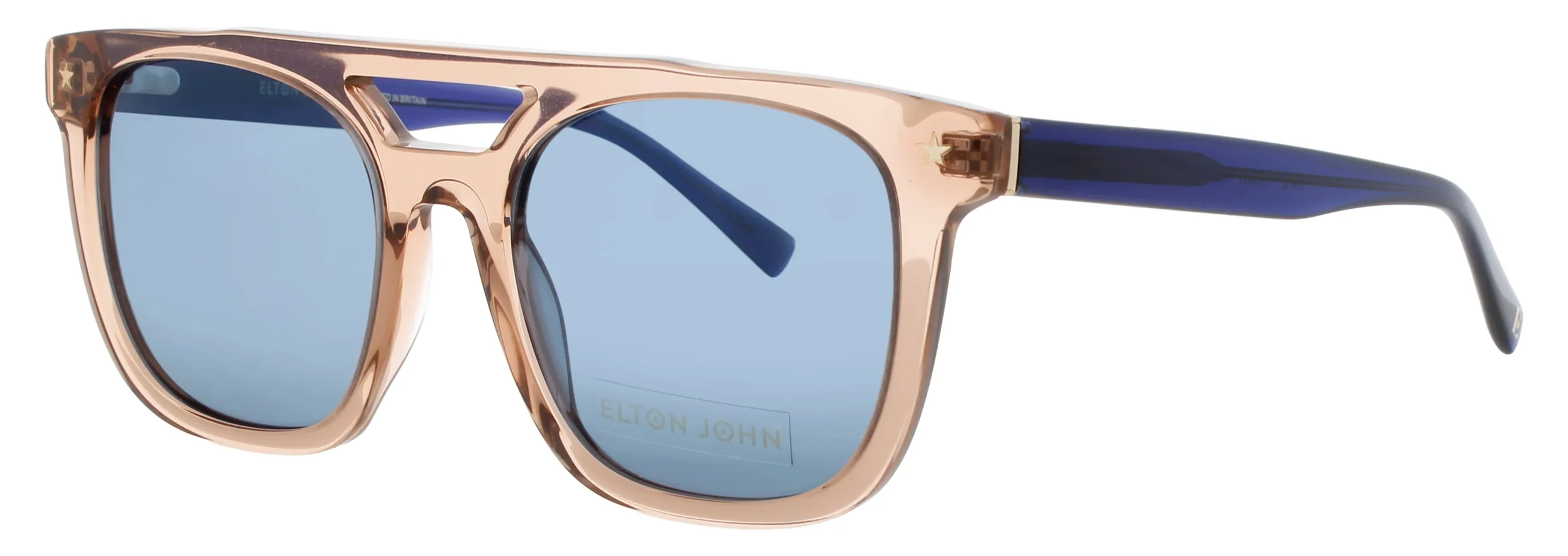 Elton John HIFI THNCY Sunglasses Crystal Tan 53mm Unisex