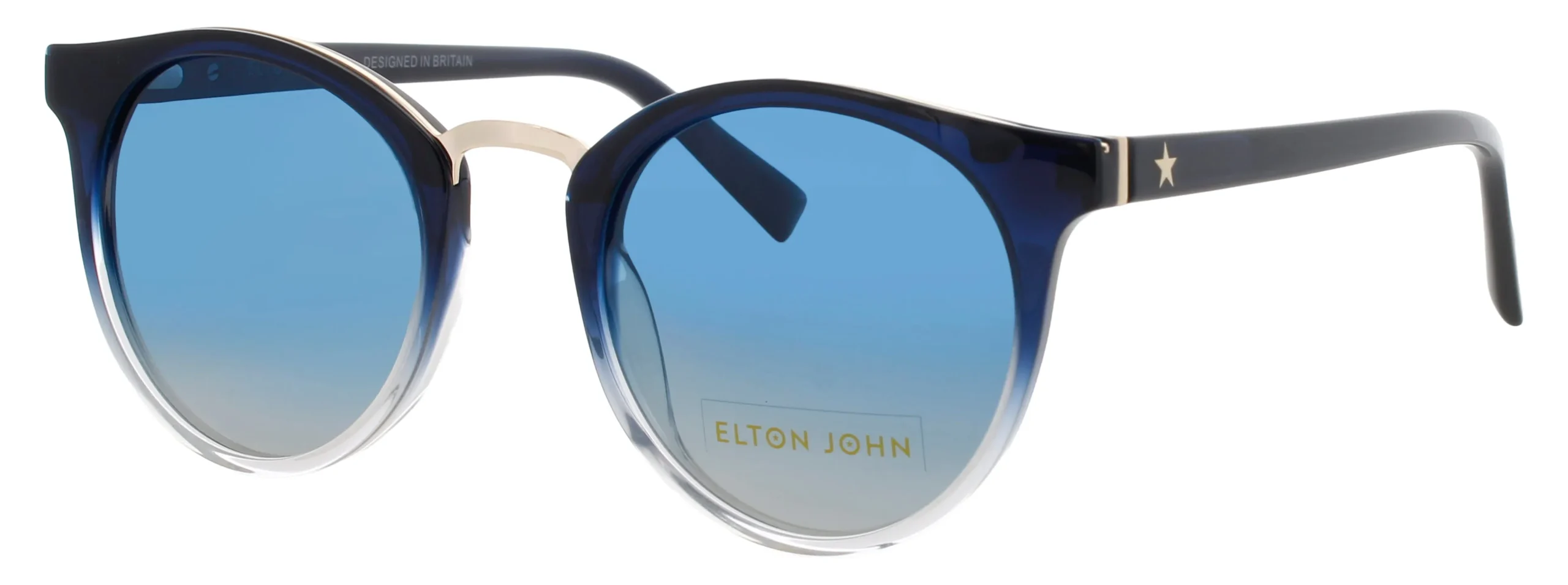 Elton John PRODIGY BLJEA Sunglasses Blue Fade 49mm Women