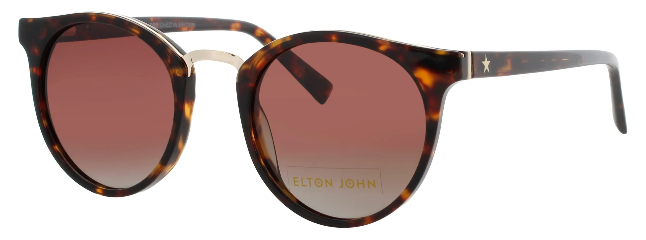 Elton John PRODIGY TKTFD Sunglasses Tortoise Fade 49mm Women