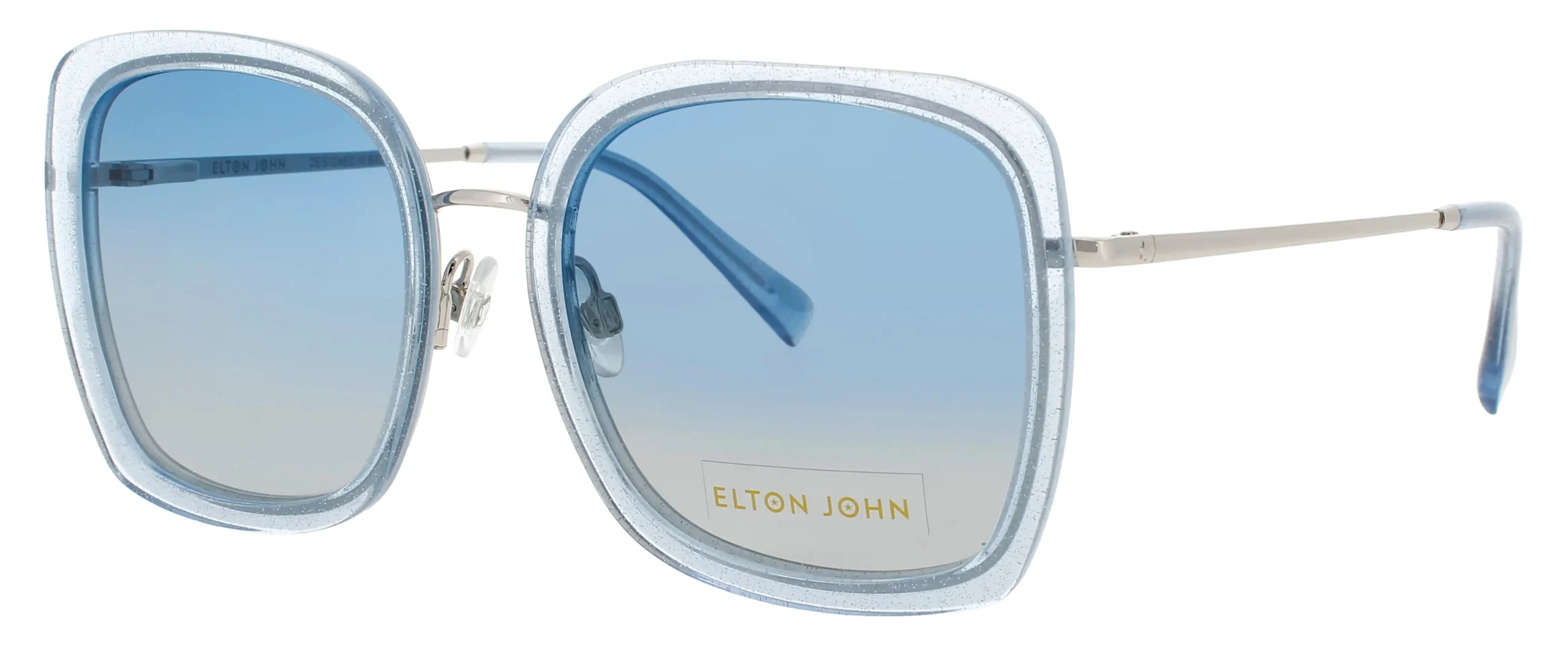 Elton John DIVA GLSKY Sunglasses Sky Glitter 55mm Women