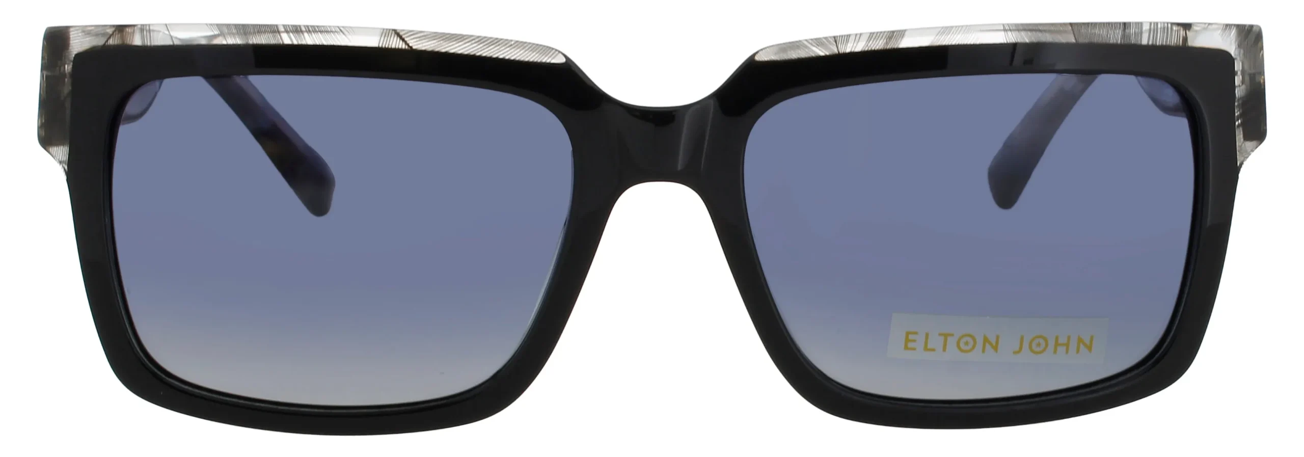 Elton John HONKYCAT BLKFT Sunglasses Black Feather 54mm Women 2