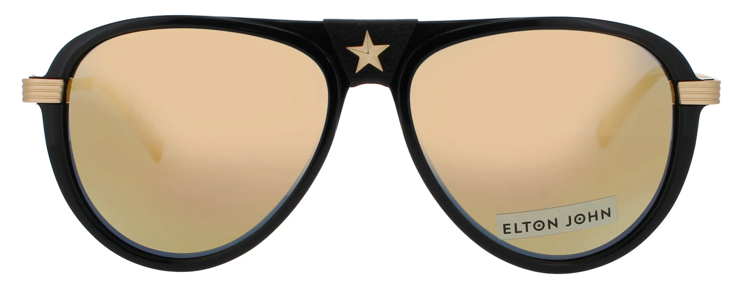 Elton John CAPTAINFA 2 BTBLK Sunglasses Black 56mm Unisex 2