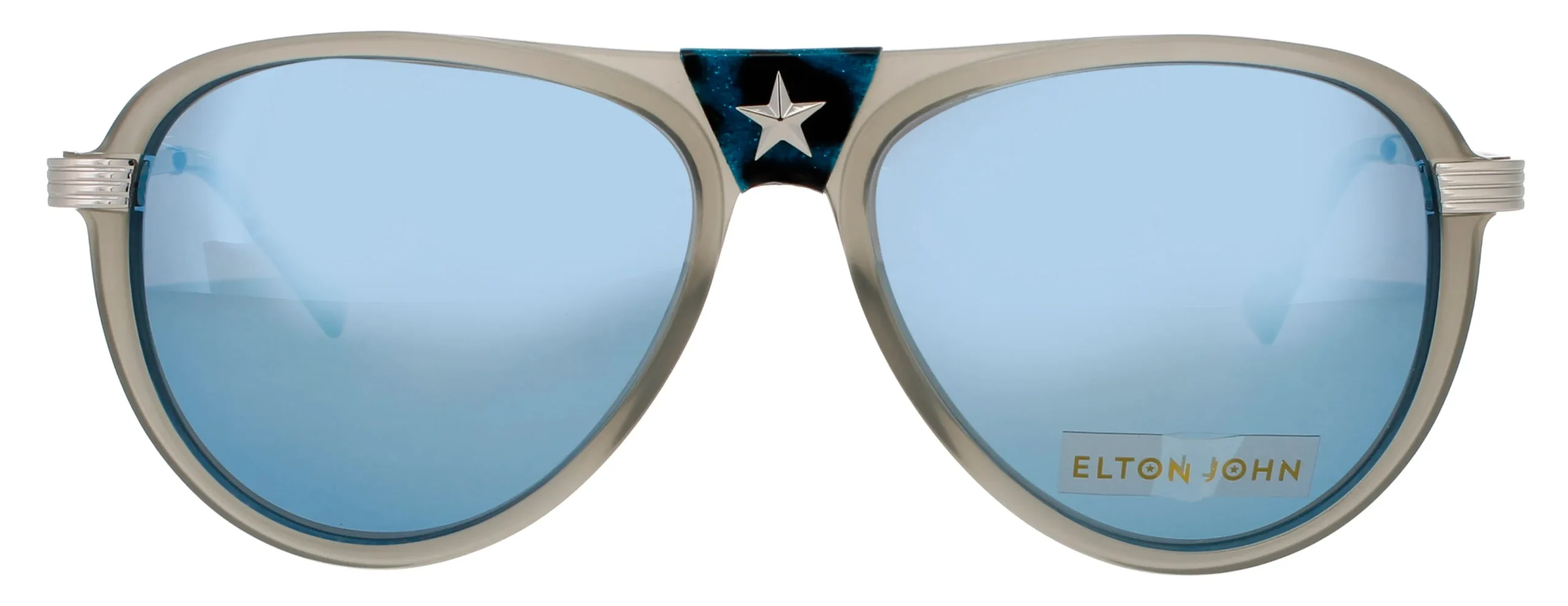 Elton John CAPTAINFA 3 GRYCR Sunglasses Grey 56mm Unisex 2