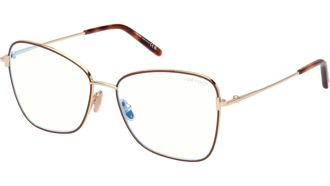 Tom Ford FT5906B 046 Eyeglasses Matte Light Brown 55mm Women
