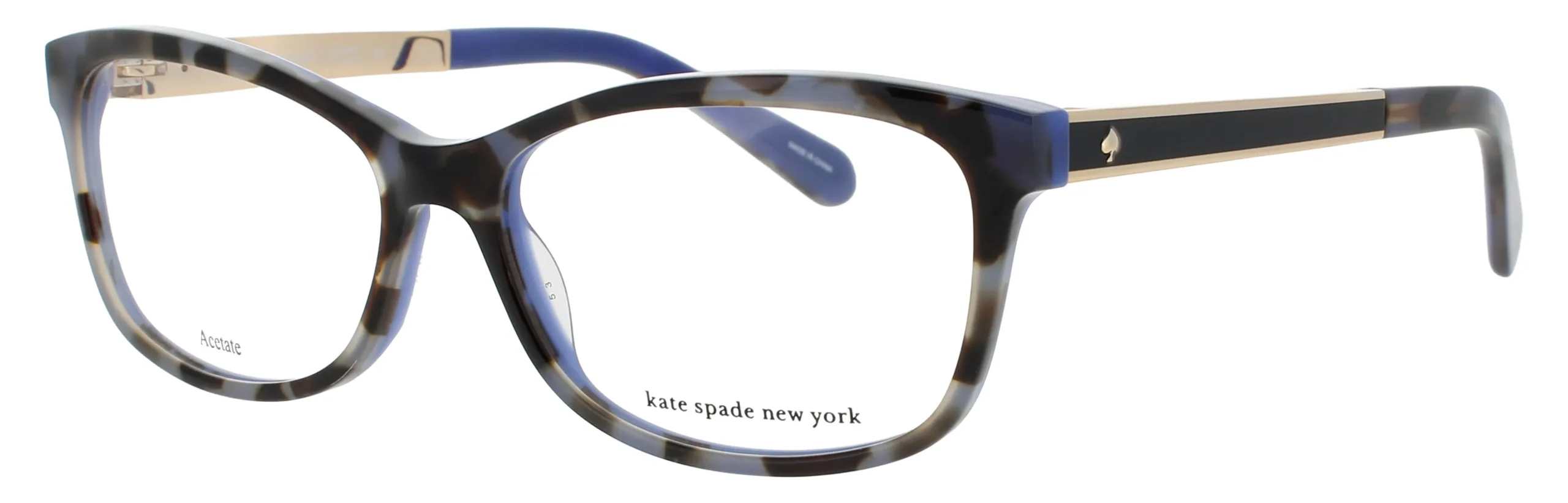 Kate Spade ANGELISA S5A Eyeglasses Blue Havana 53mm Women