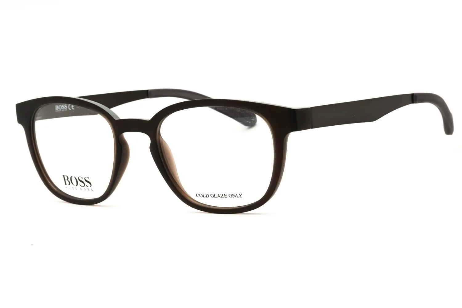 HUGO BOSS 0871 005A 00 Eyeglasses Matte Brown Grey 50mm Men