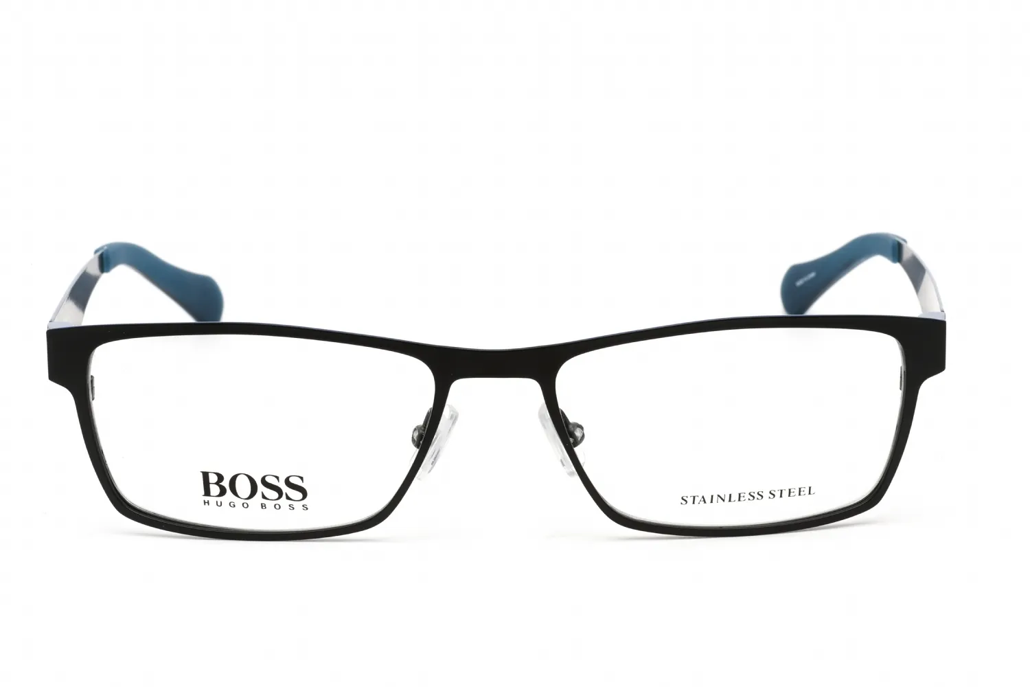 HUGO BOSS 0873 00MB 00 Eyeglasses Matte Black Blue 54mm Men 2