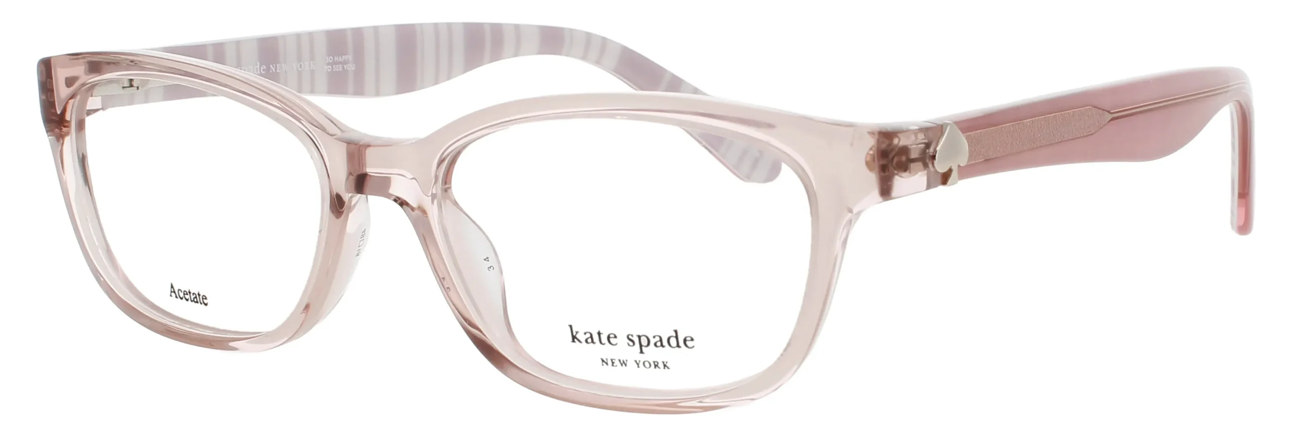 Kate Spade BRYLIE QGX Eyeglasses Crystal Beige 48mm Women