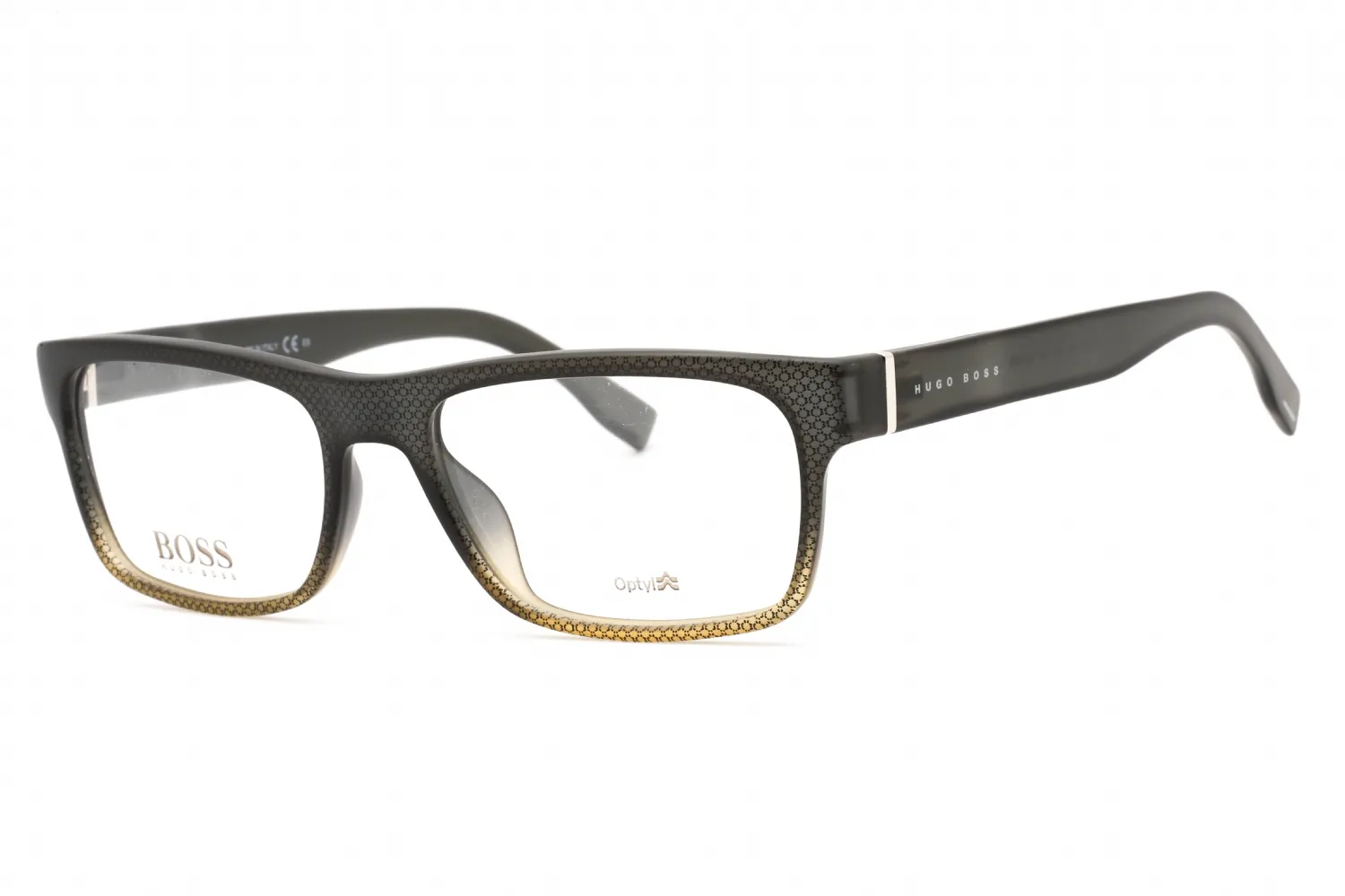 HUGO BOSS 0729 0KAC 00 Eyeglasses Shiny Gray Tex 54mm Unisex