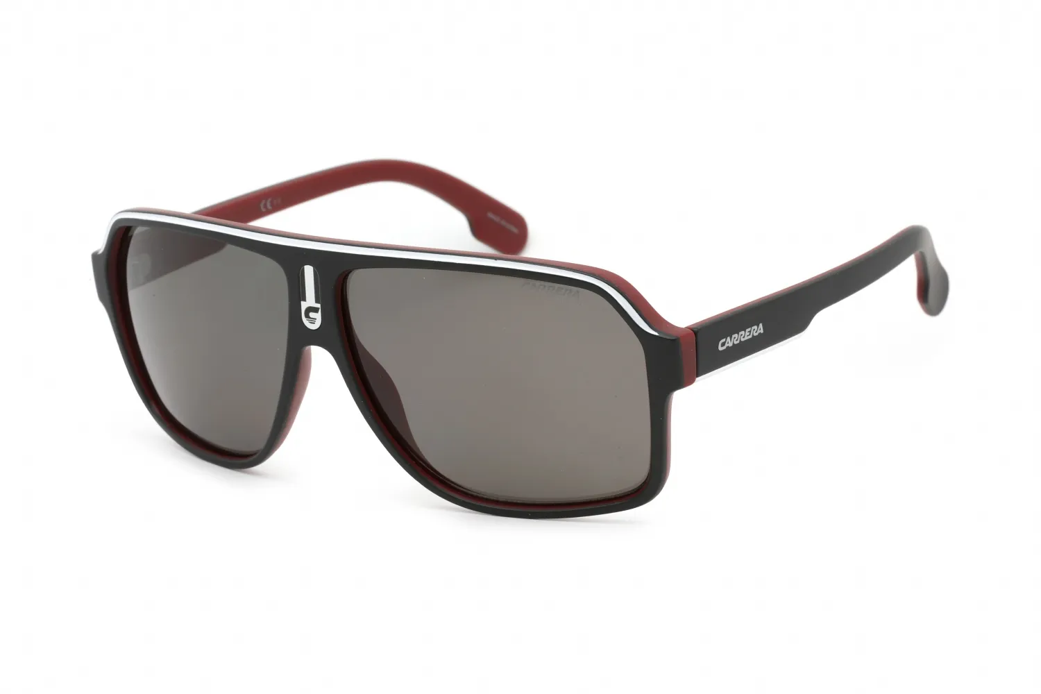 Carrera 1001/S 0BLX 00 Sunglasses Matte Black Red (m9) 62mm Men