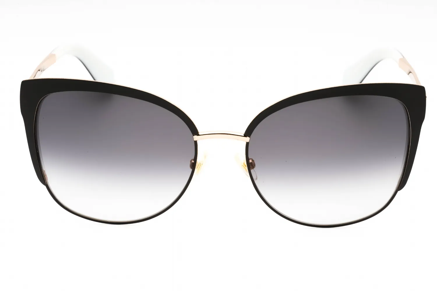 Kate Spade Genice/S 0RRC 00 Sunglasses Black Gold (f8 Gray Gradient Lens) 57mm Women 2