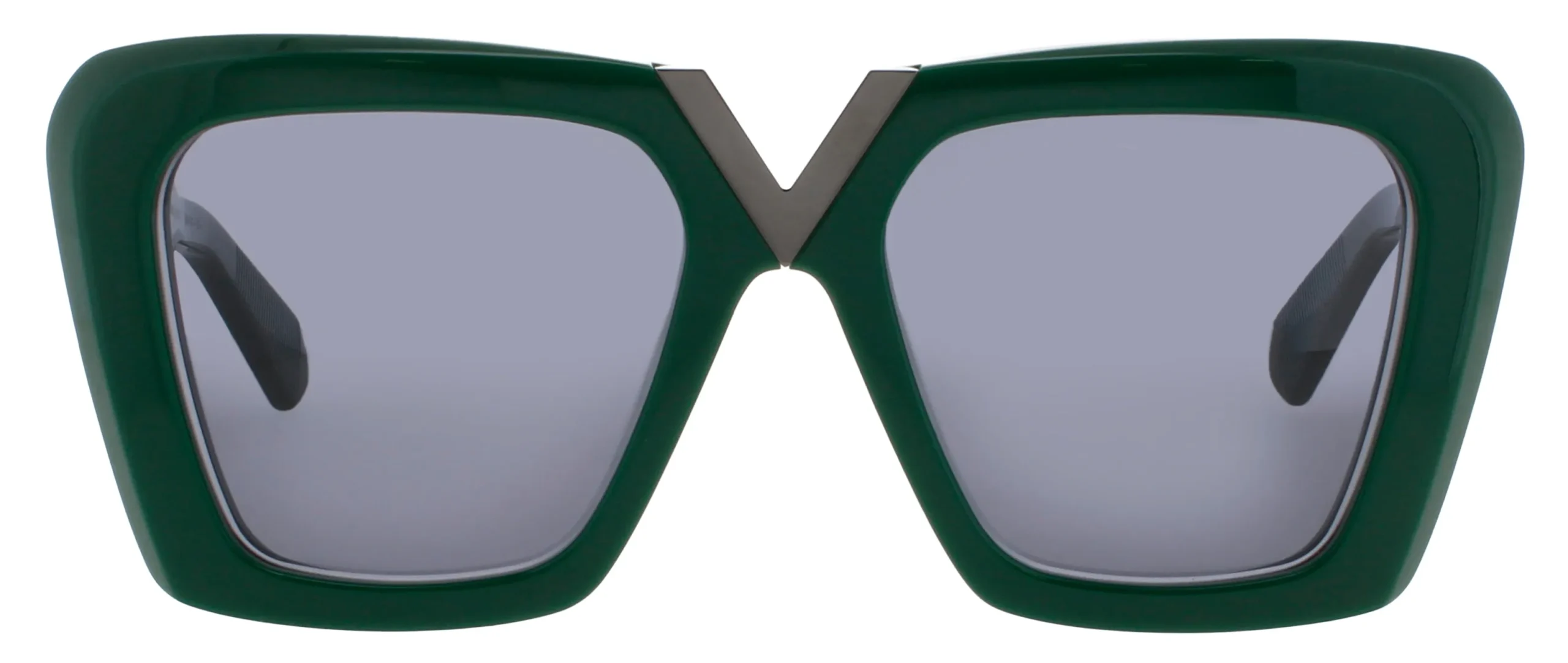 Valentino V-GOLD-II-VLS 161C Sunglasses Dark Green 53mm Unisex 2