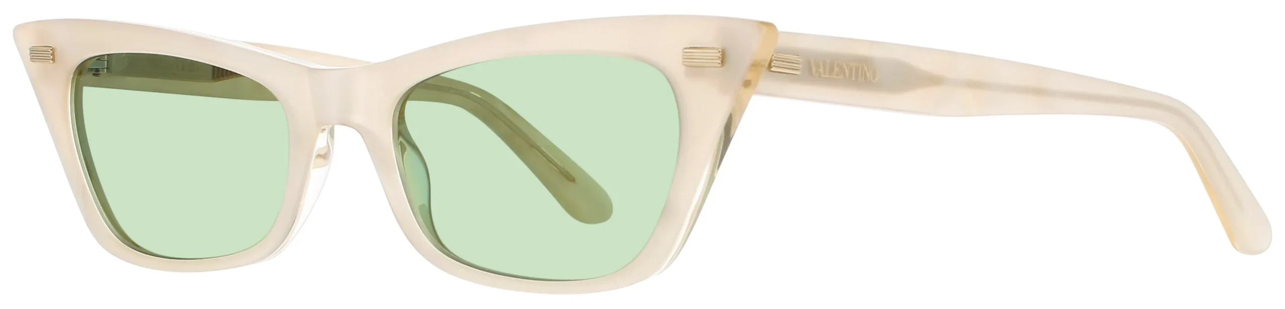 Valentino VLS-176 176A Sunglasses Champagne 51mm Women
