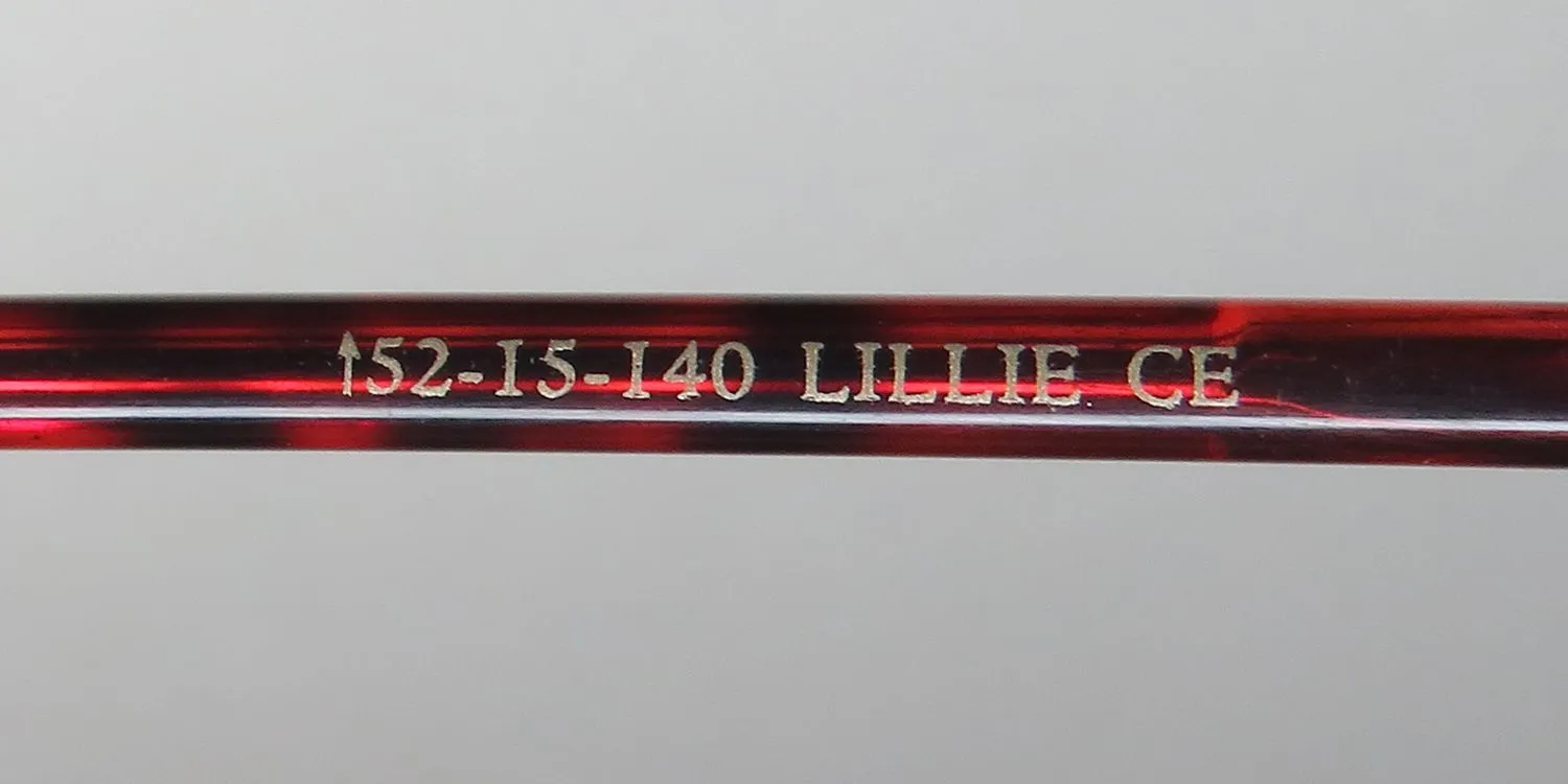 Dana Buchman Lillie ce Eyeglasses Cherry Tortoise 52mm 8