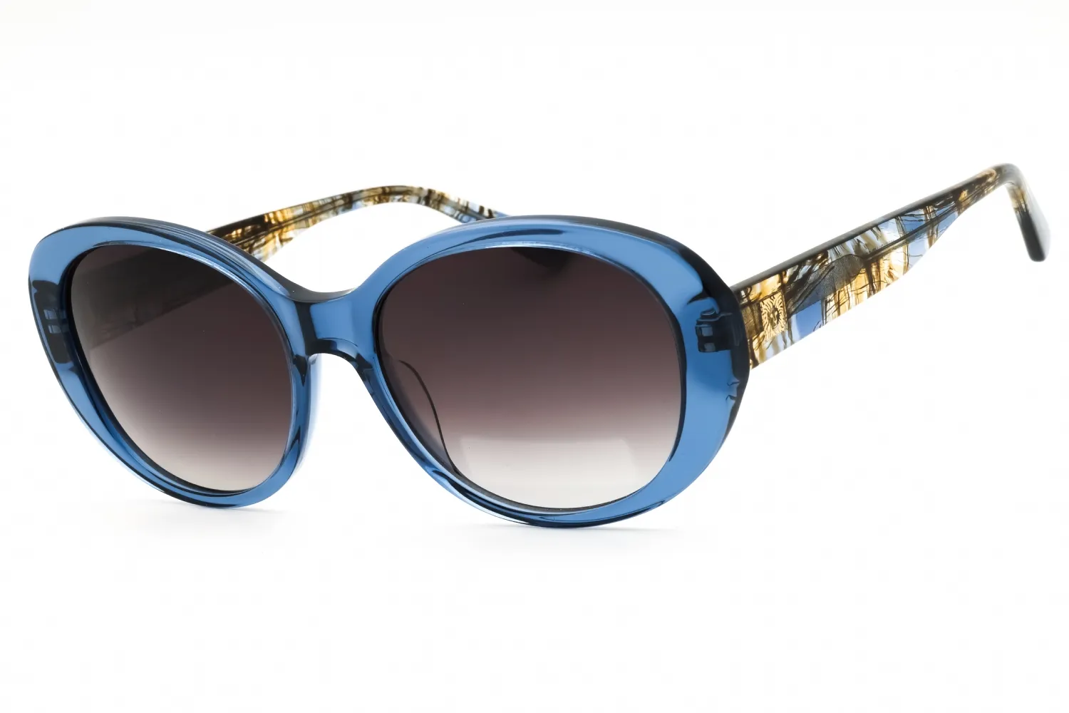Anne Klein AK7081 400 Sunglasses Blue Crystal 55mm Women