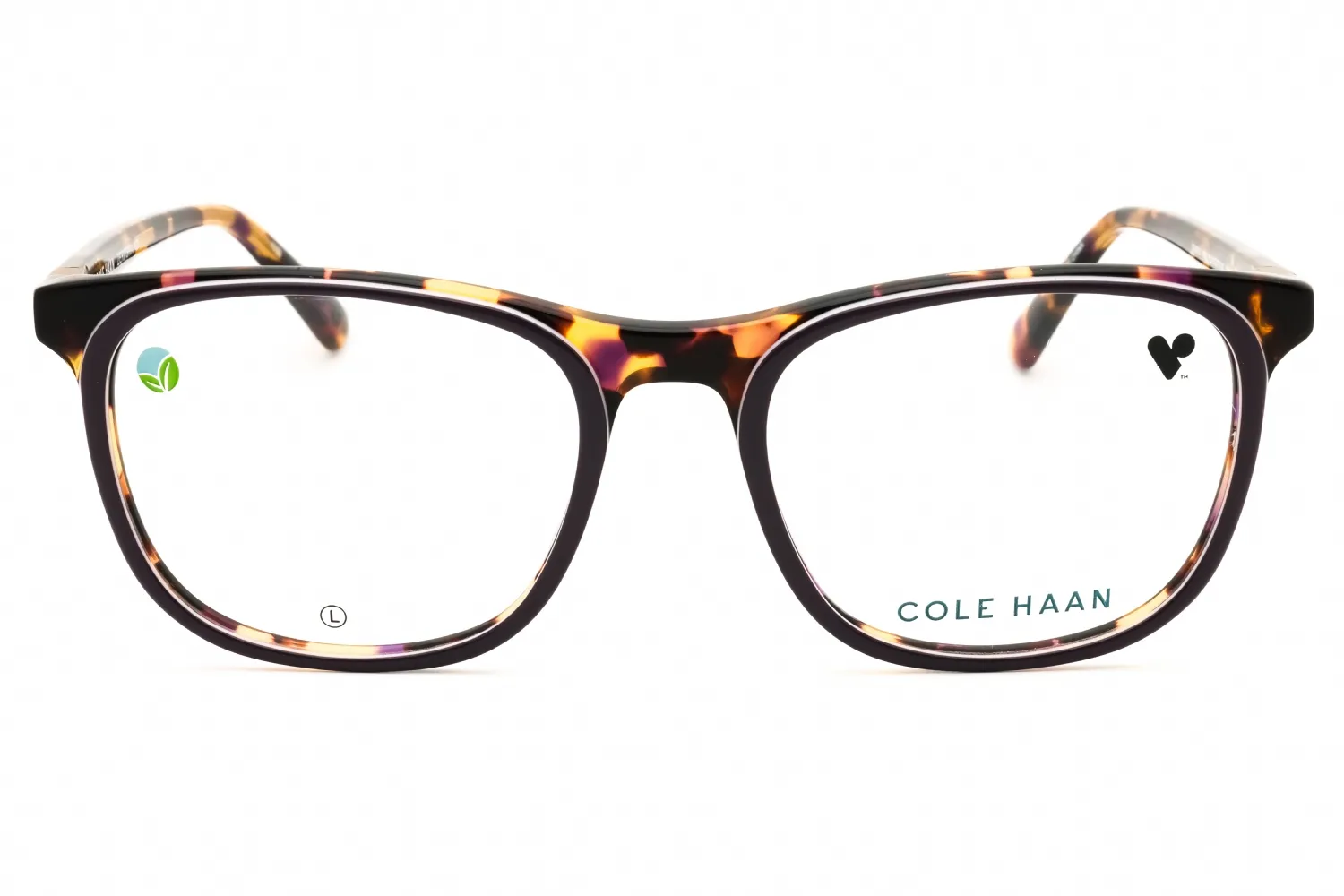 Cole Haan CH4518 505 Eyeglasses Plum Tortoise 54mm Unisex 2