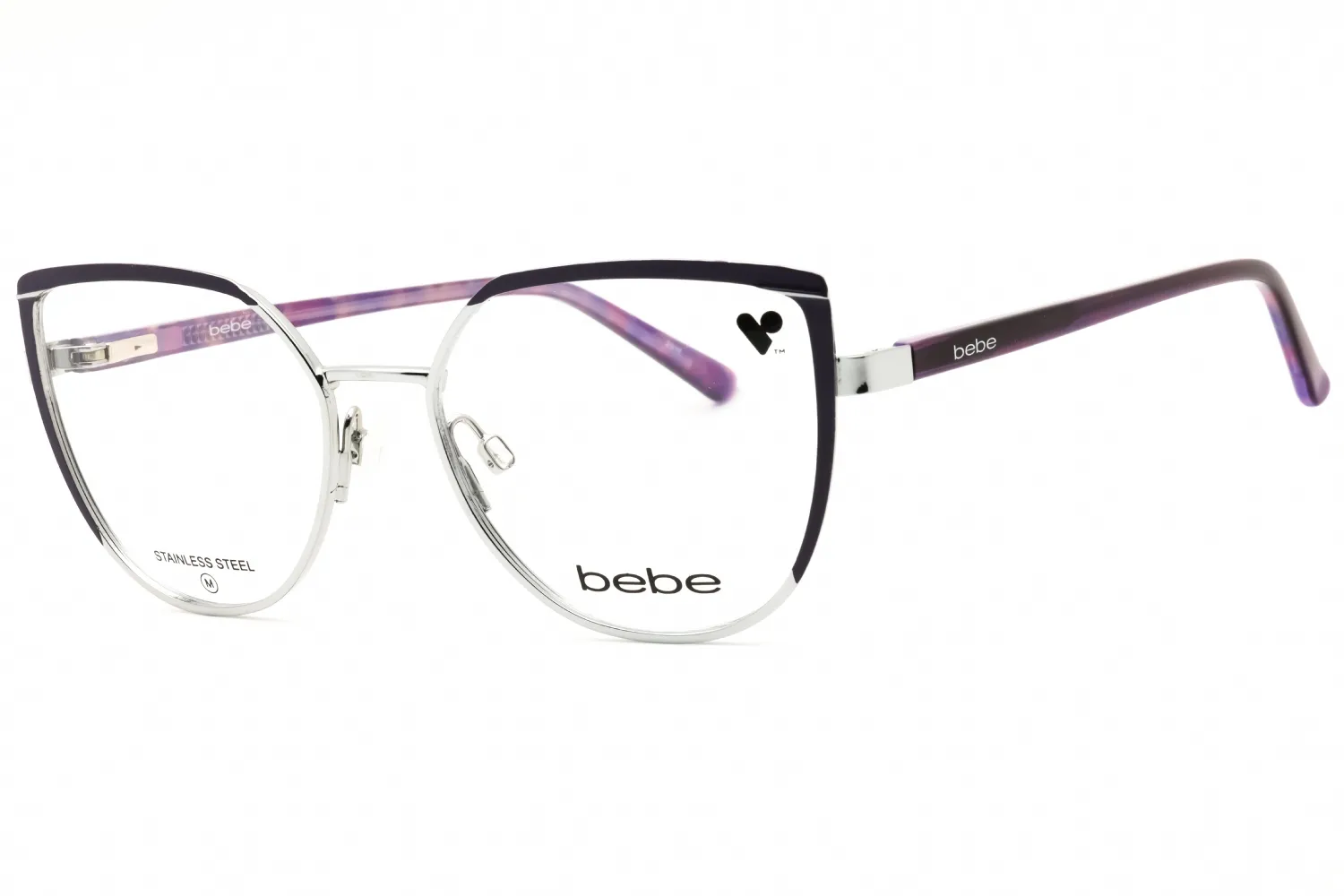 Bebe BB5219 040 Eyeglasses Silver 52mm Women
