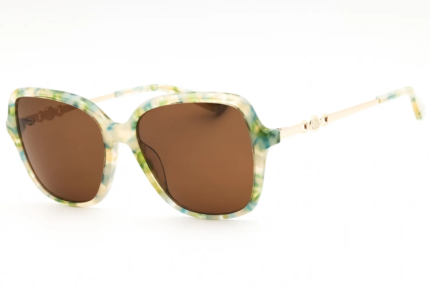 Anne Klein AK7093 330 Sunglasses Olive Marble 56mm Women
