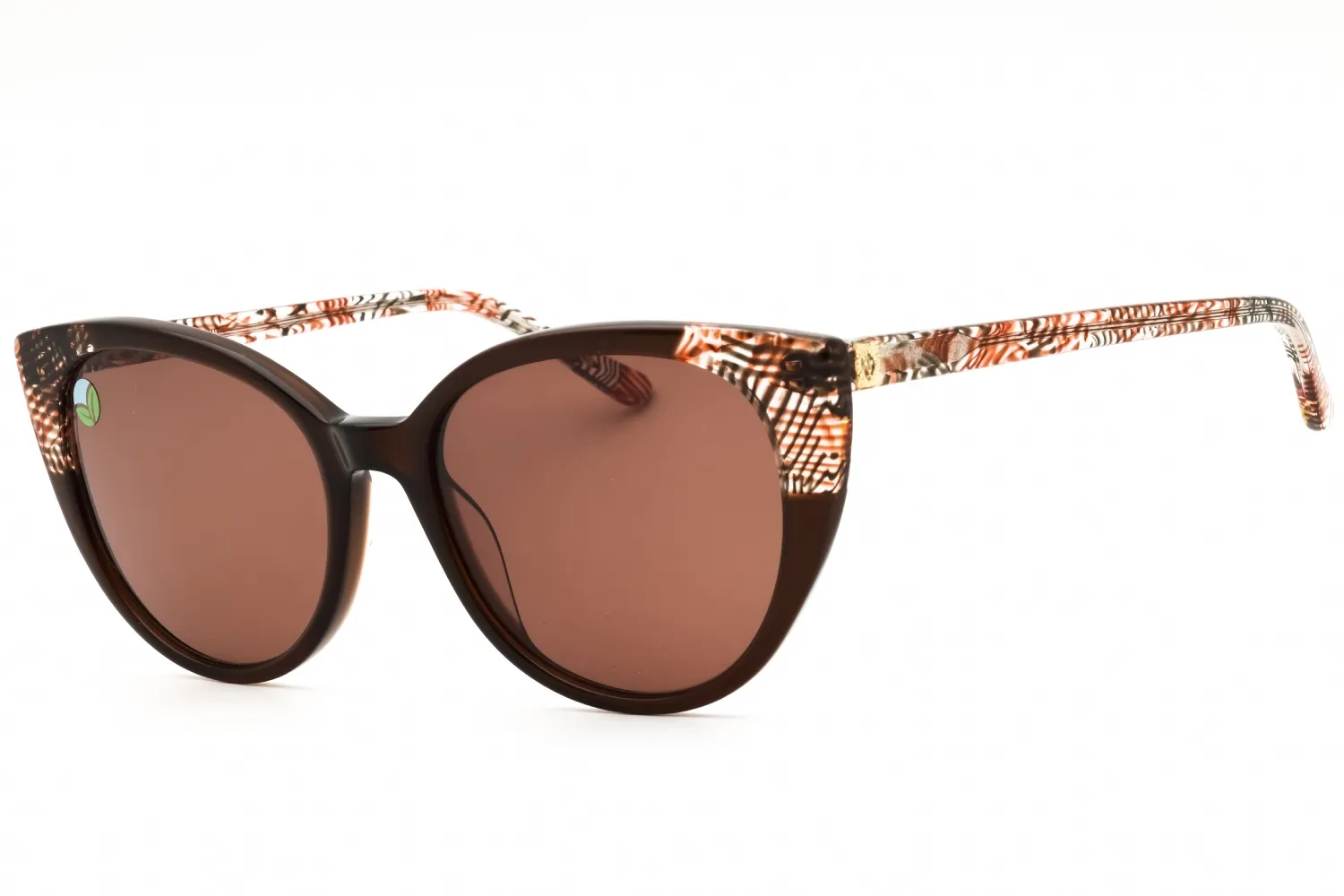 Anne Klein AK7099 200 Sunglasses Mocha Plaid 54mm Women