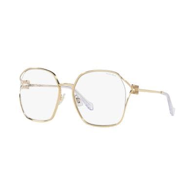 Miu Miu SMU 52W 5AK-08N MU52WS Eyeglasses Gold 60mm Women