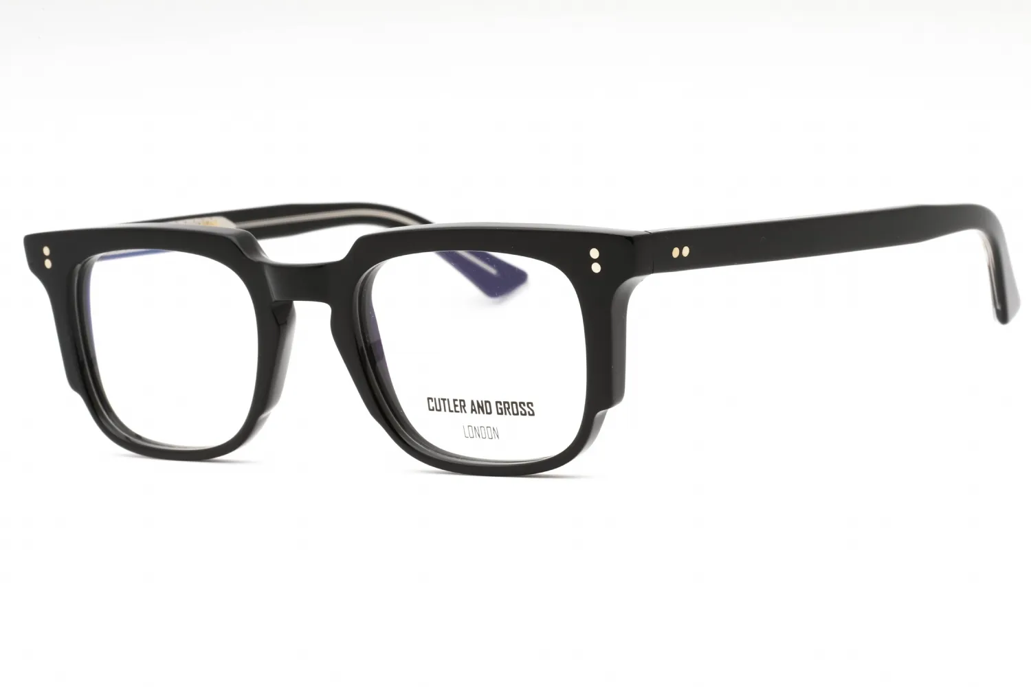 Cutler and Gross CGOP138249 001 Eyeglasses Black 49mm Unisex