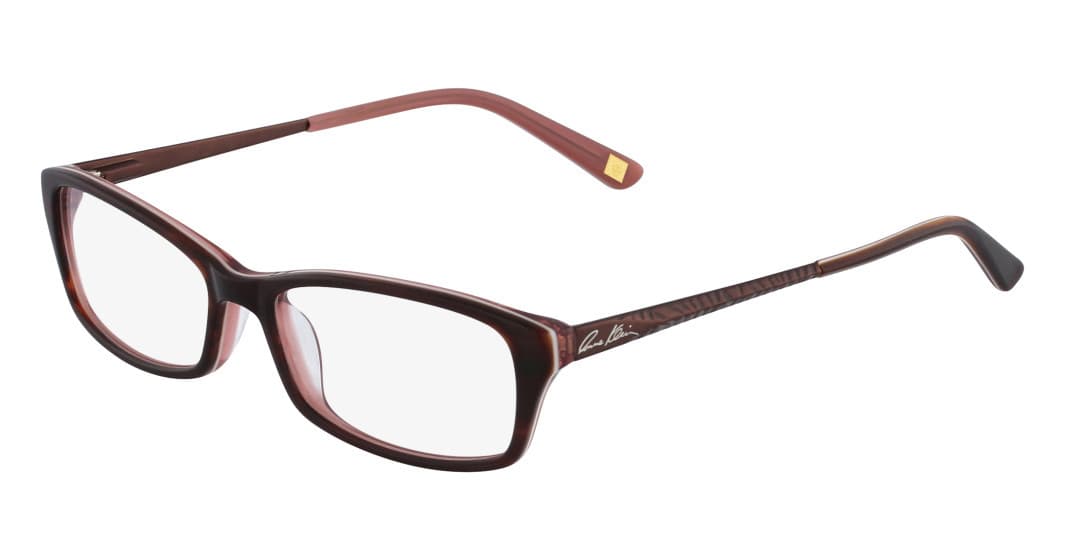 Anne Klein AK5027 208 Eyeglasses Mocha Horn 52mm Women