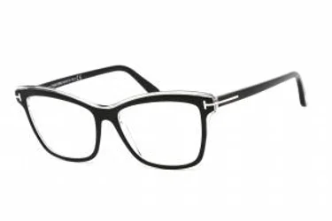 Tom Ford FT5619-B 001 Eyeglasses Shiny Black 55mm