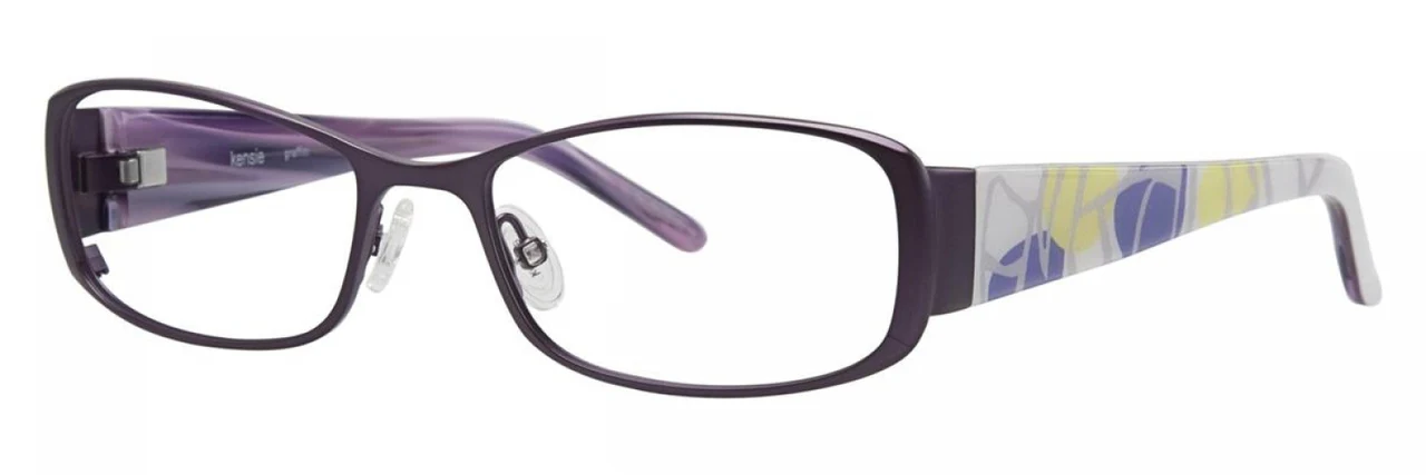 Kensie Graffiti Eyeglasses Purple 52mm Women