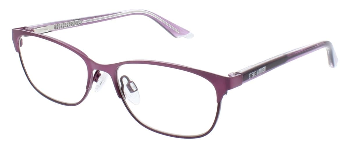 Steve Madden Fairlie Eyeglasses Plum 48mm Kids