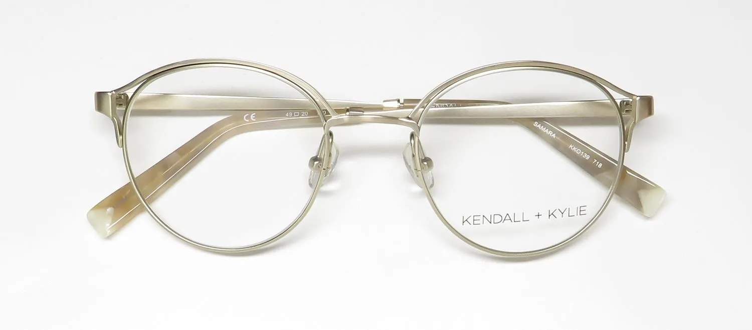 Kendall + Kylie Kko139 Samara 718 Eyeglasses Light Gold 49mm 2