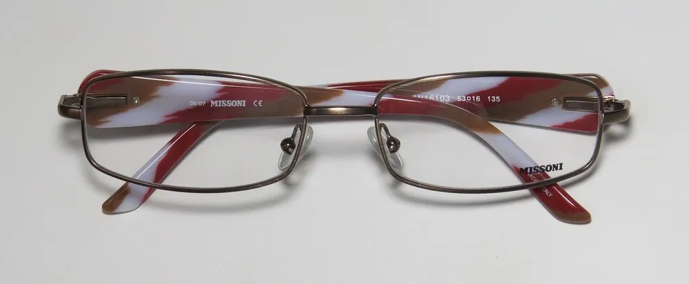 Missoni 16103 08/07 Eyeglasses Light Brown 53mm 2