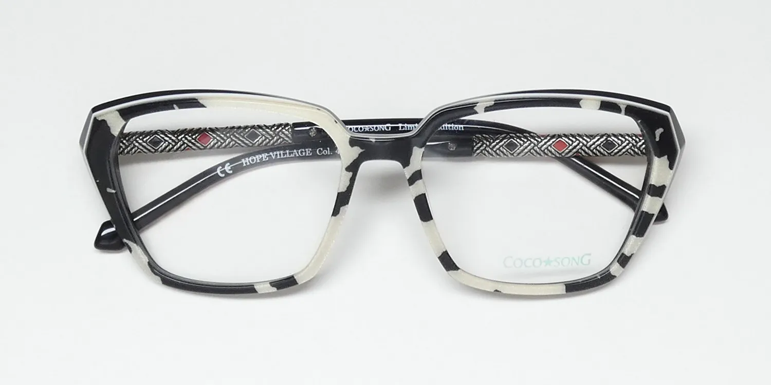 Coco Song Cv213 Hope Village 4 Eyeglasses Black 54mm 2