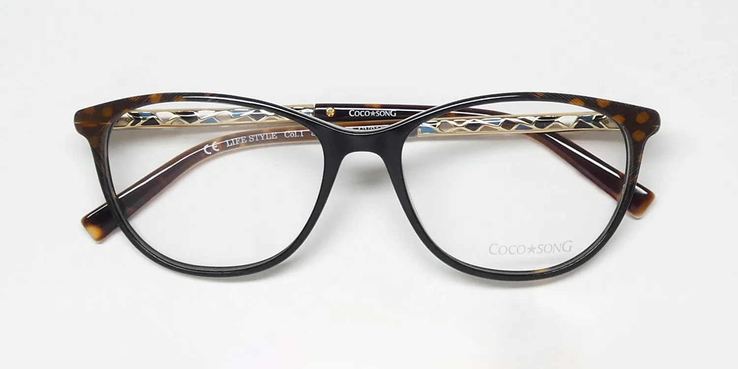 Coco Song Cv215 Life Style 1 Eyeglasses Black 54mm 2
