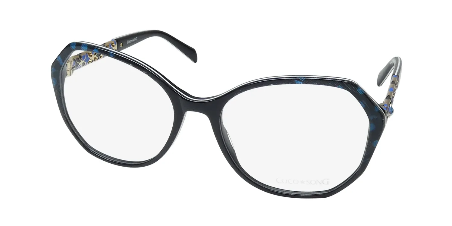 Coco Song Cv229 Sweet 1 Eyeglasses Black 55mm