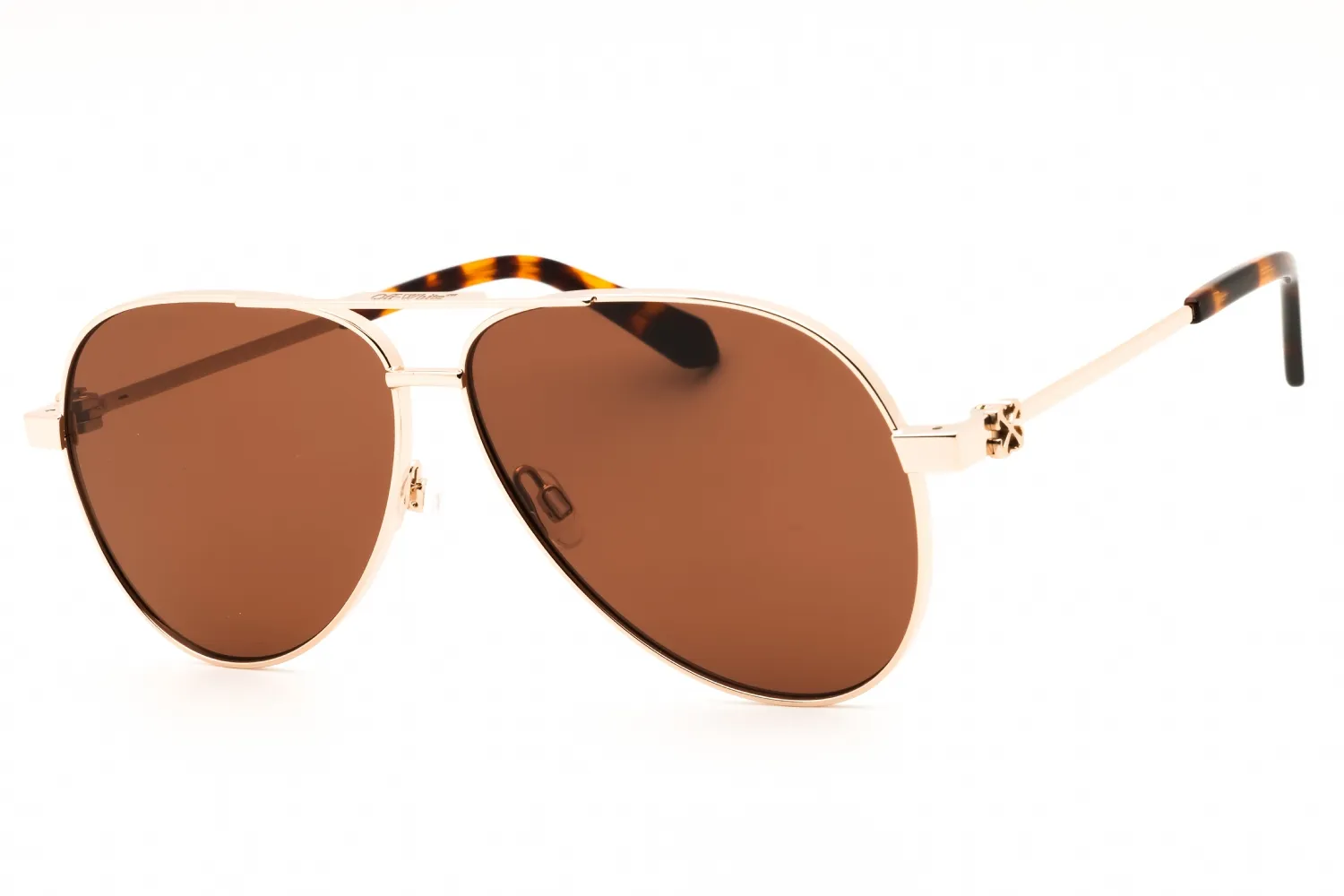 Off White Ruston 122 7664 Sunglasses Gold 62mm Unisex