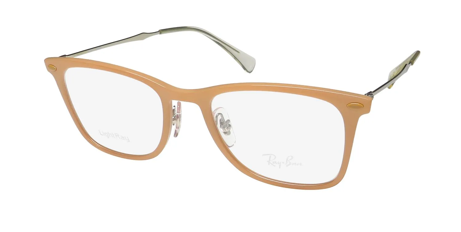 Ray-Ban 7086 5642 Eyeglasses Pink Beige 49mm Unisex