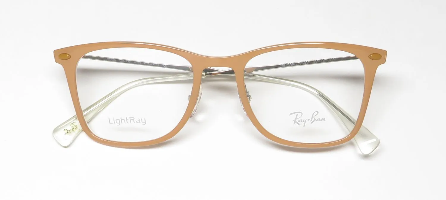 Ray-Ban 7086 5642 Eyeglasses Pink Beige 49mm Unisex 2