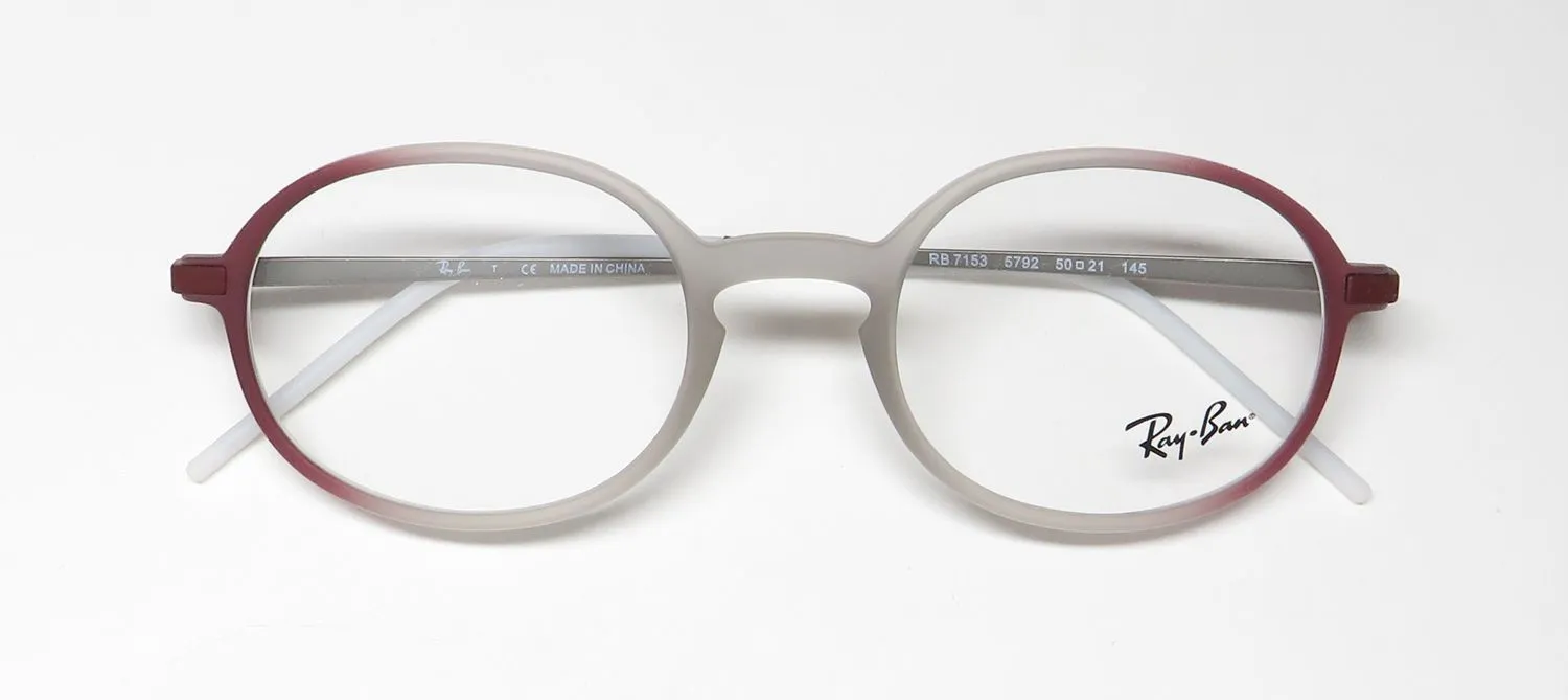 Ray-Ban 7153 5792 Eyeglasses Matte Light Brown 50mm Unisex 2