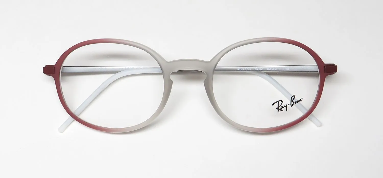 Ray-Ban 7153 5792 Eyeglasses Matte Light Brown 52mm Unisex 2