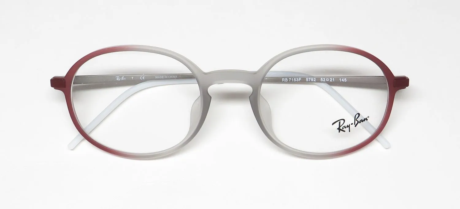 Ray-Ban 7153f 5792 Eyeglasses Matte Light Brown 52mm Unisex 2
