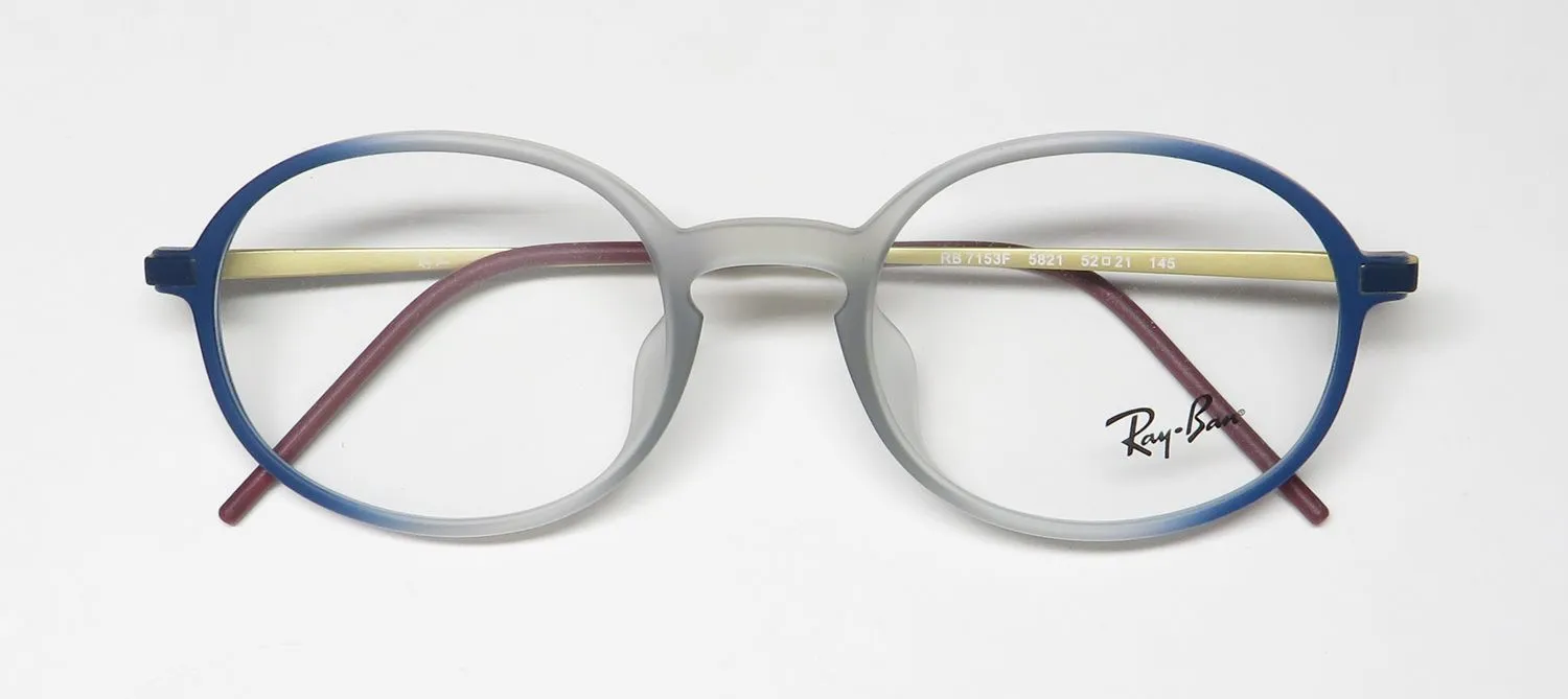 Ray-Ban 7153f 5821 Eyeglasses Matte Gray 52mm Unisex 2