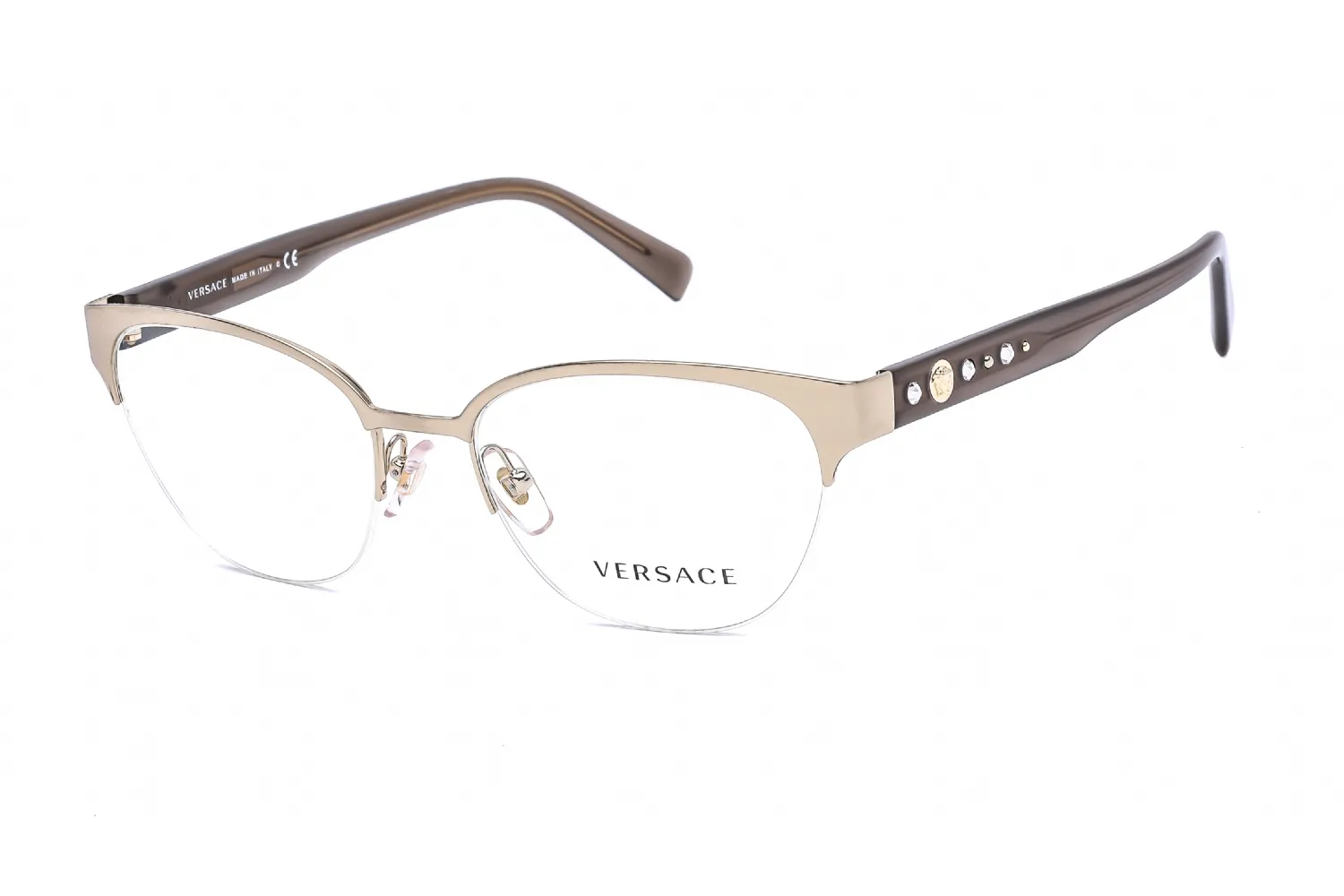 Versace VE1255B 1339 Eyeglasses Pale Gold 52mm Women