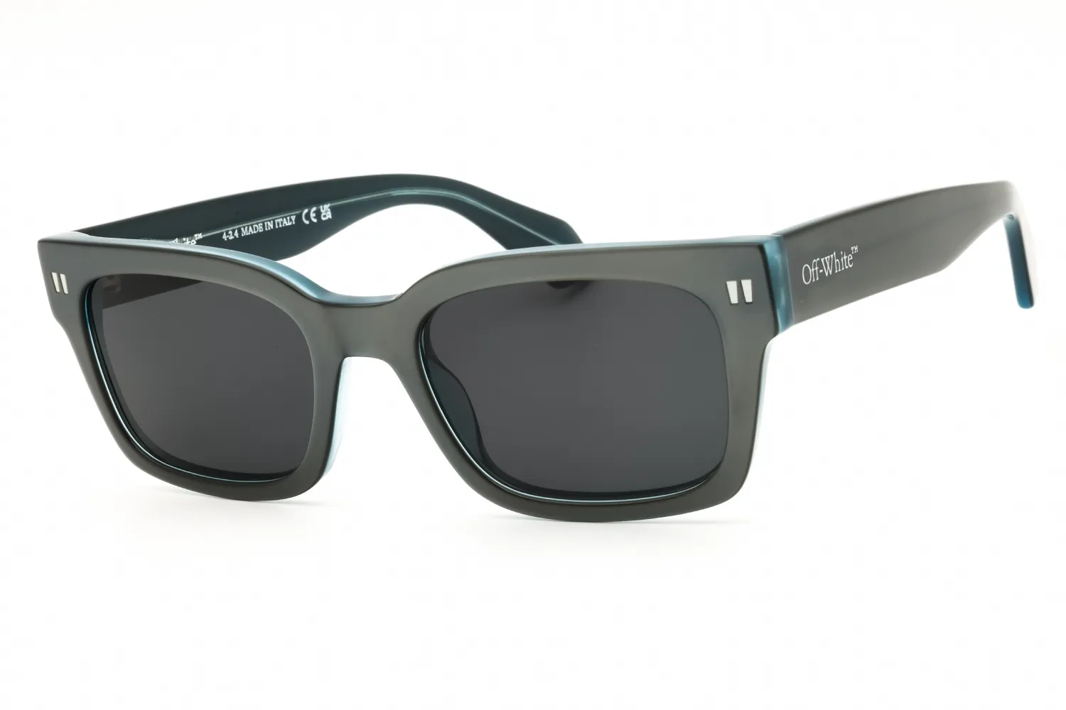 Off White MIDLAND 7207 Sunglasses Satin Silver 53mm Unisex