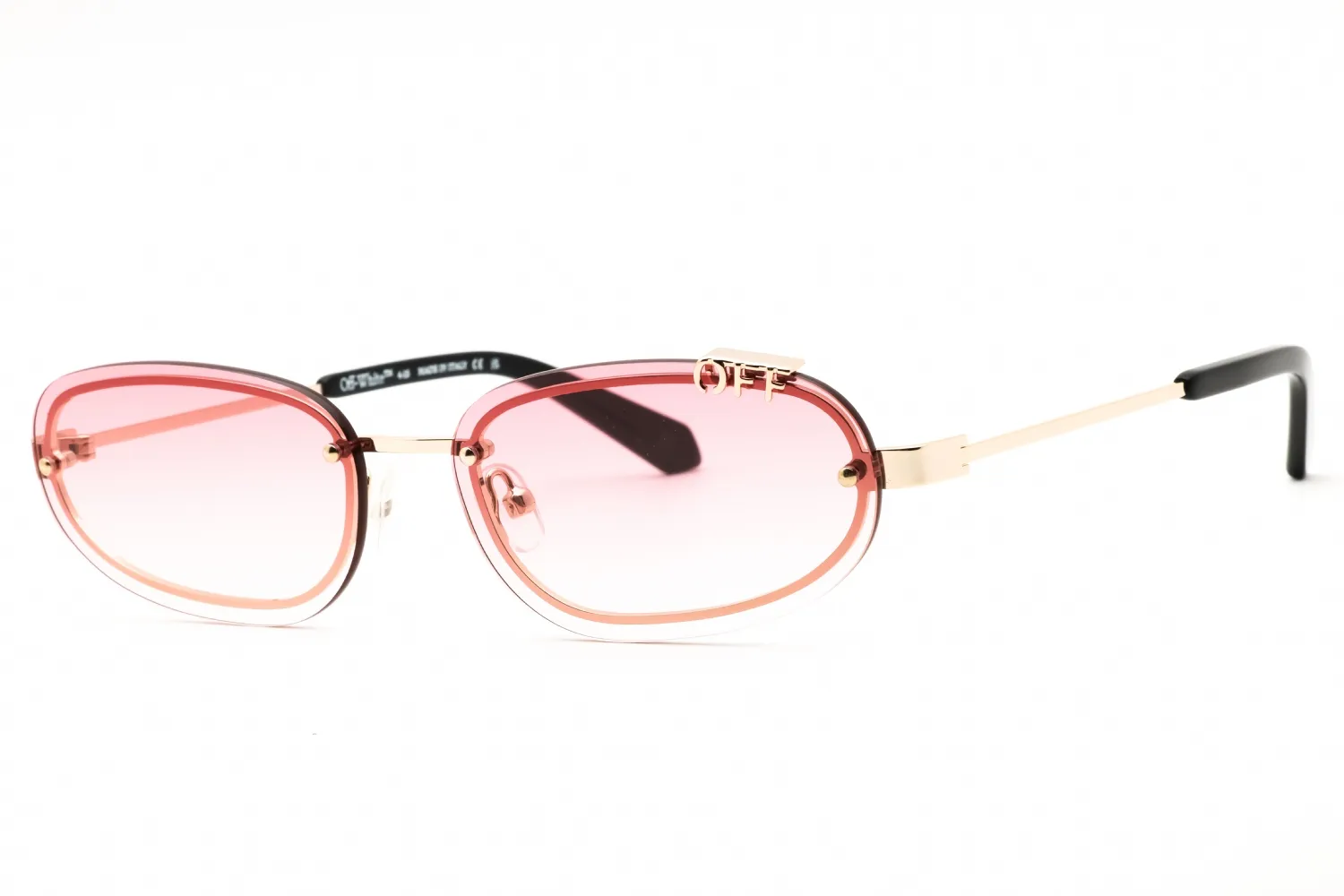 Off White MIAMI OERI13MC99MET0017627 Sunglasses Gold 60mm Women