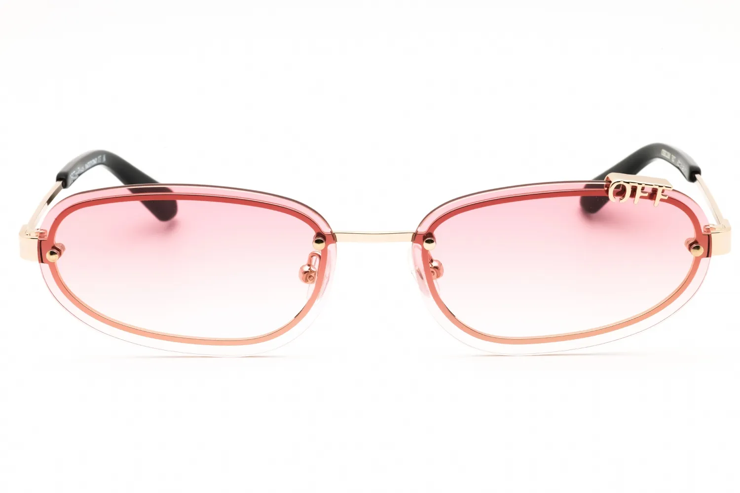 Off White MIAMI OERI13MC99MET0017627 Sunglasses Gold 60mm Women 2