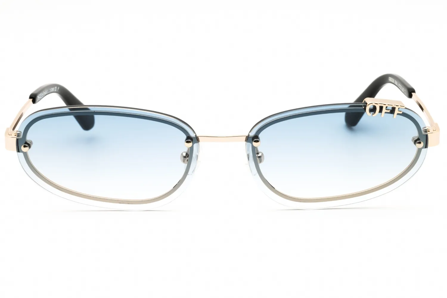 Off White MIAMI OERI13MC99MET0017642 Sunglasses Gold 60mm Women 2