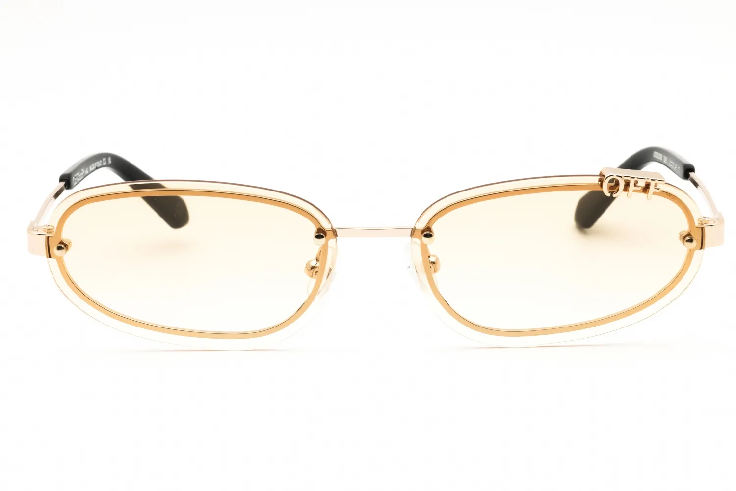 Off White MIAMI OERI13MC99MET001766E Sunglasses Gold 60mm Women 2