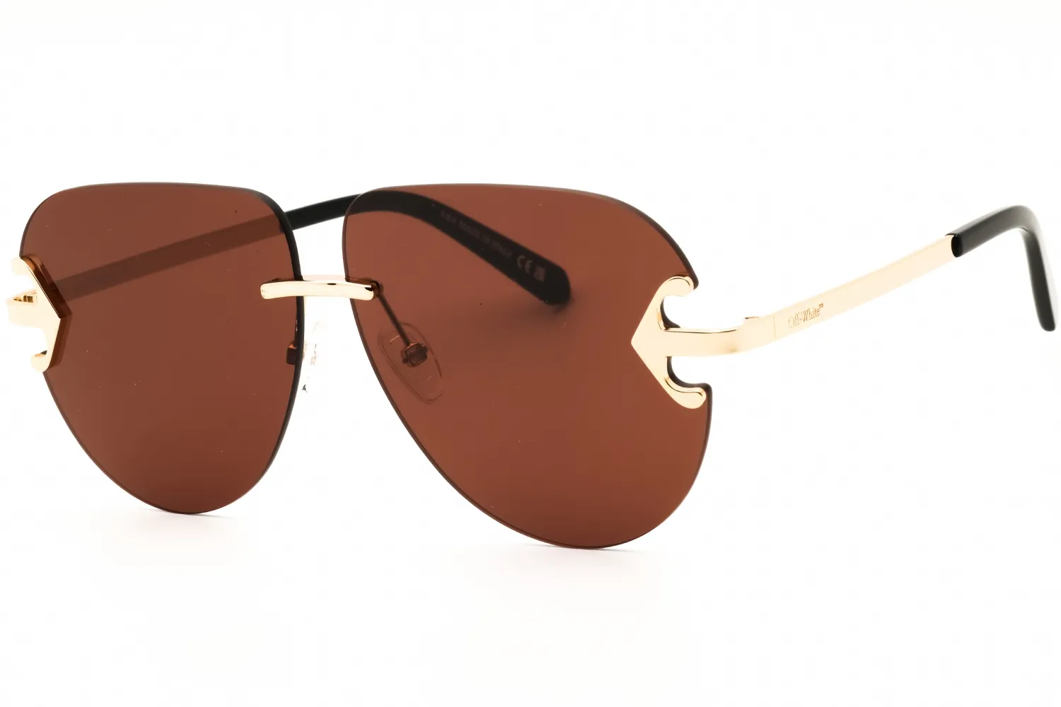 Off White ALEXANDRIA 7660 Sunglasses Gold 62mm Unisex