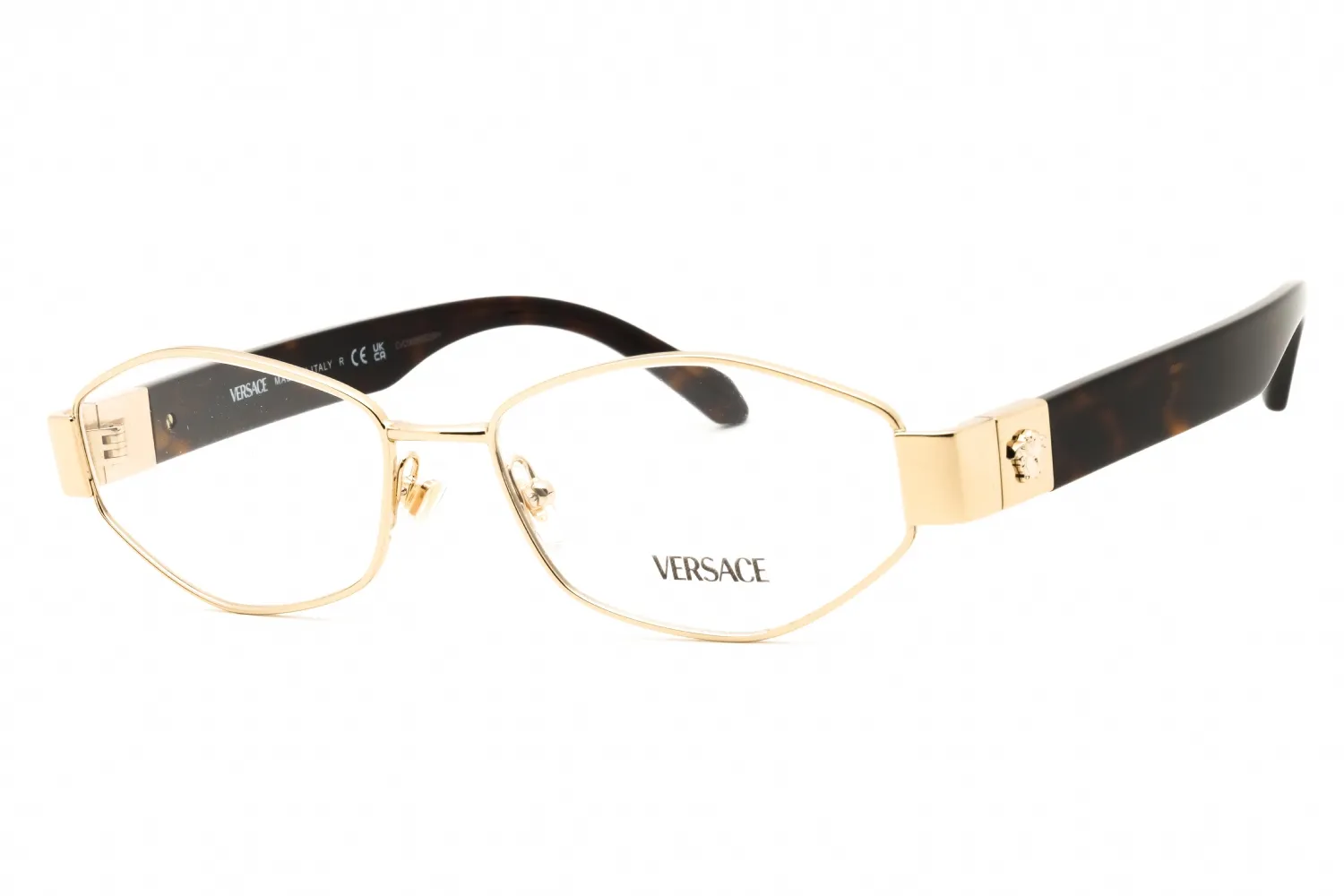 Versace 0VE1298 1252 Eyeglasses Pale Gold 53mm Women