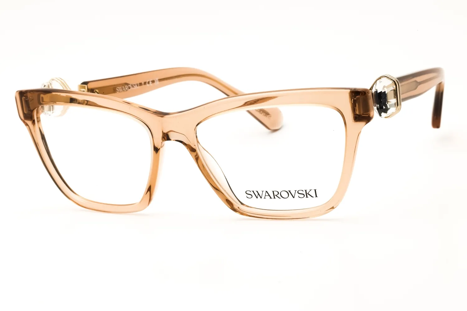Swarovski SK2021 1063 Eyeglasses Transparent Beige Brown 53mm Women